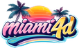 Logo miami4d berwarna hijau elektrik